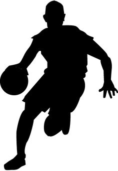 236x343 Basketball Players Stencil Svg Dxf File Instant Download