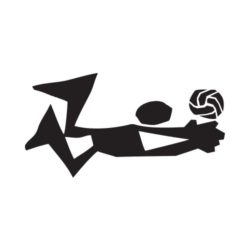 250x250 Volleyball Player 14 Clip Art