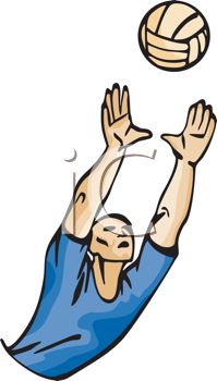 199x350 Volleyball Player Leaping For The Ball