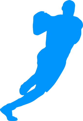 343x500 Volleyball Player Silhouette Vector Clip Art Public Domain Vectors