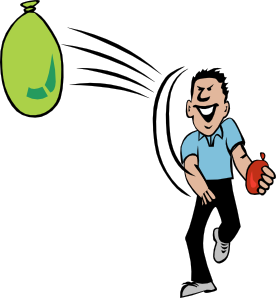 276x298 Water Balloon Throw Clip Art