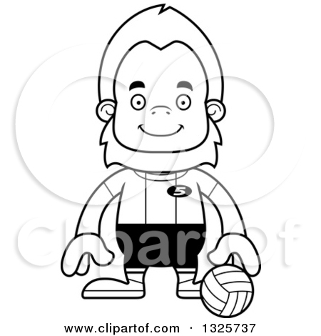 450x470 Player Cartoon Clipart Outline