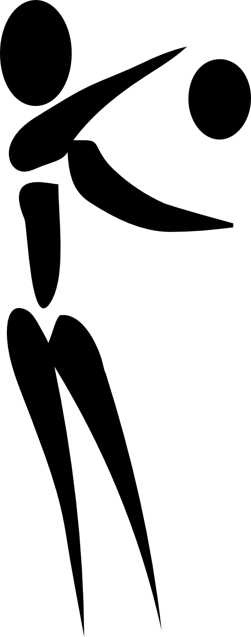 512x1299 Cartoon Volleyball Player