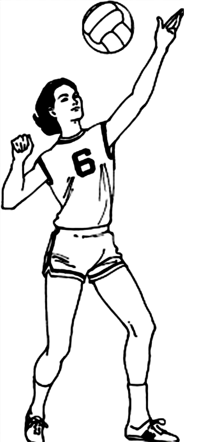 717x1540 Coloring Pages Kids Volleyball Coloring Pages Images Volleyball