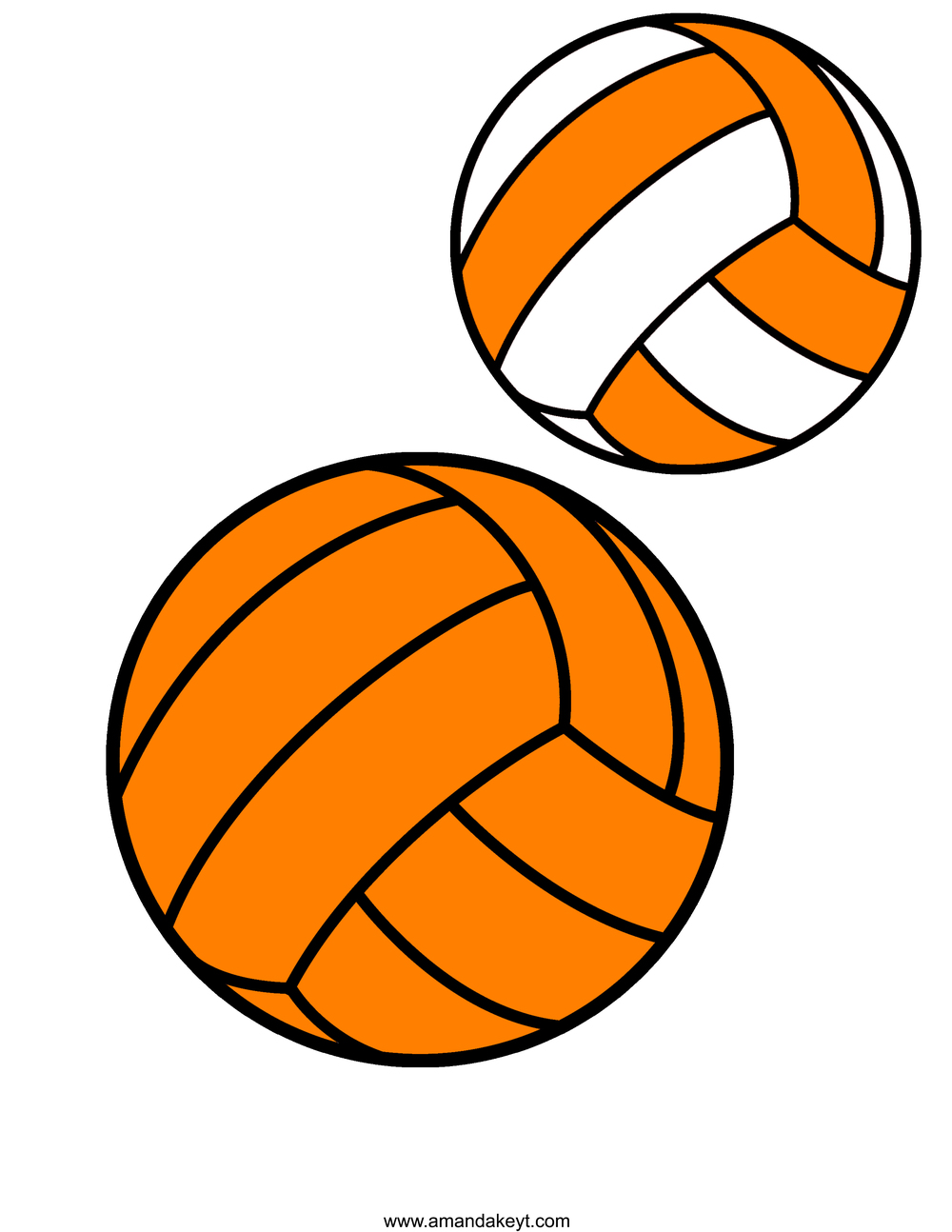 1000x1294 Instant Download Volleyball Orange Amp White Printable Photo Booth