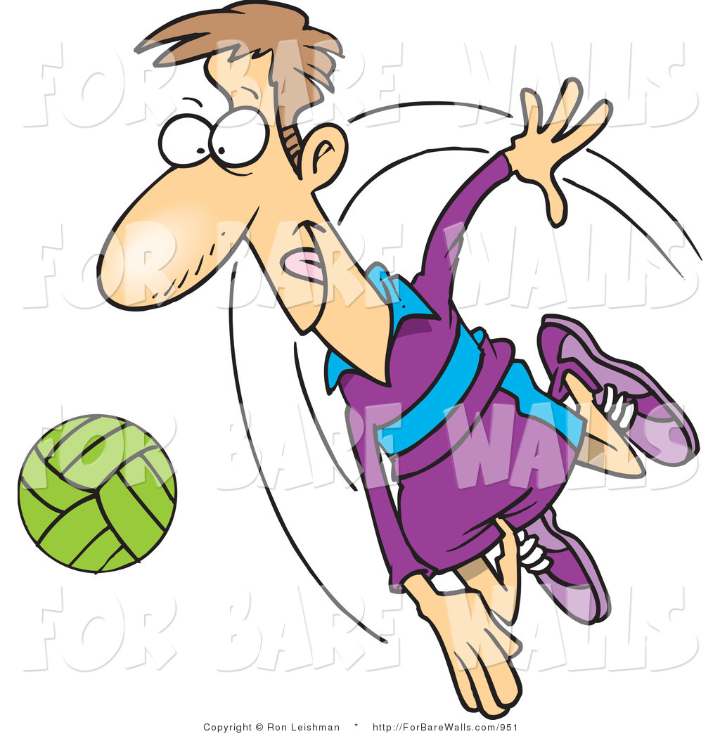 1024x1044 Printable Illustration Of A Cartoon Male Volleyball Player Spiking