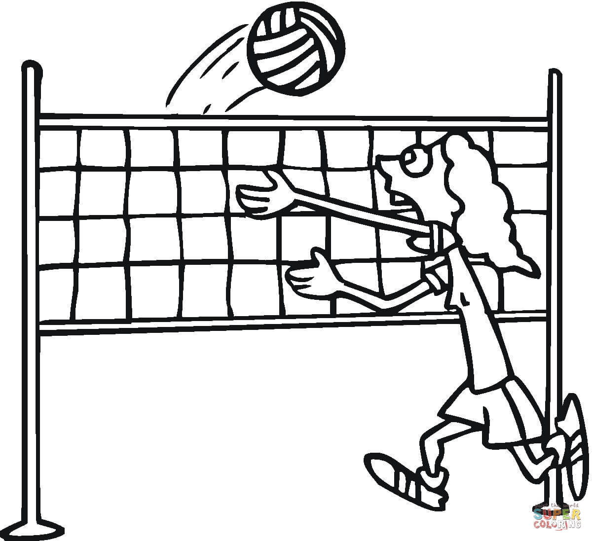 1200x1097 Volleyball Coloring Page Free Printable Coloring Pages