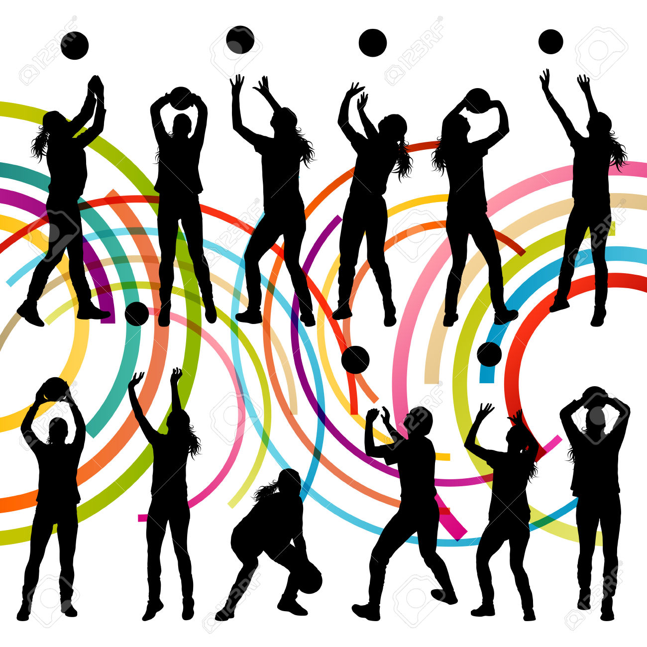 1300x1300 Abstract Clipart Volleyball