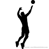 200x200 Volleyball Player Silhouettes (Decor)