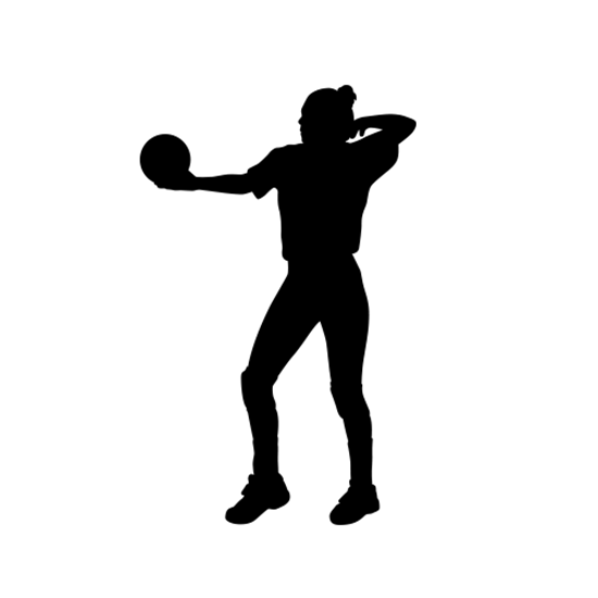 550x550 Volleyball Players (Decor) Decals, Volleyball Player Silhouettes