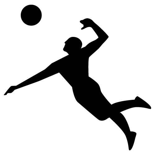 Volleyball Spike Silhouette | Free download on ClipArtMag