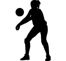 Volleyball Spike Silhouette | Free download on ClipArtMag