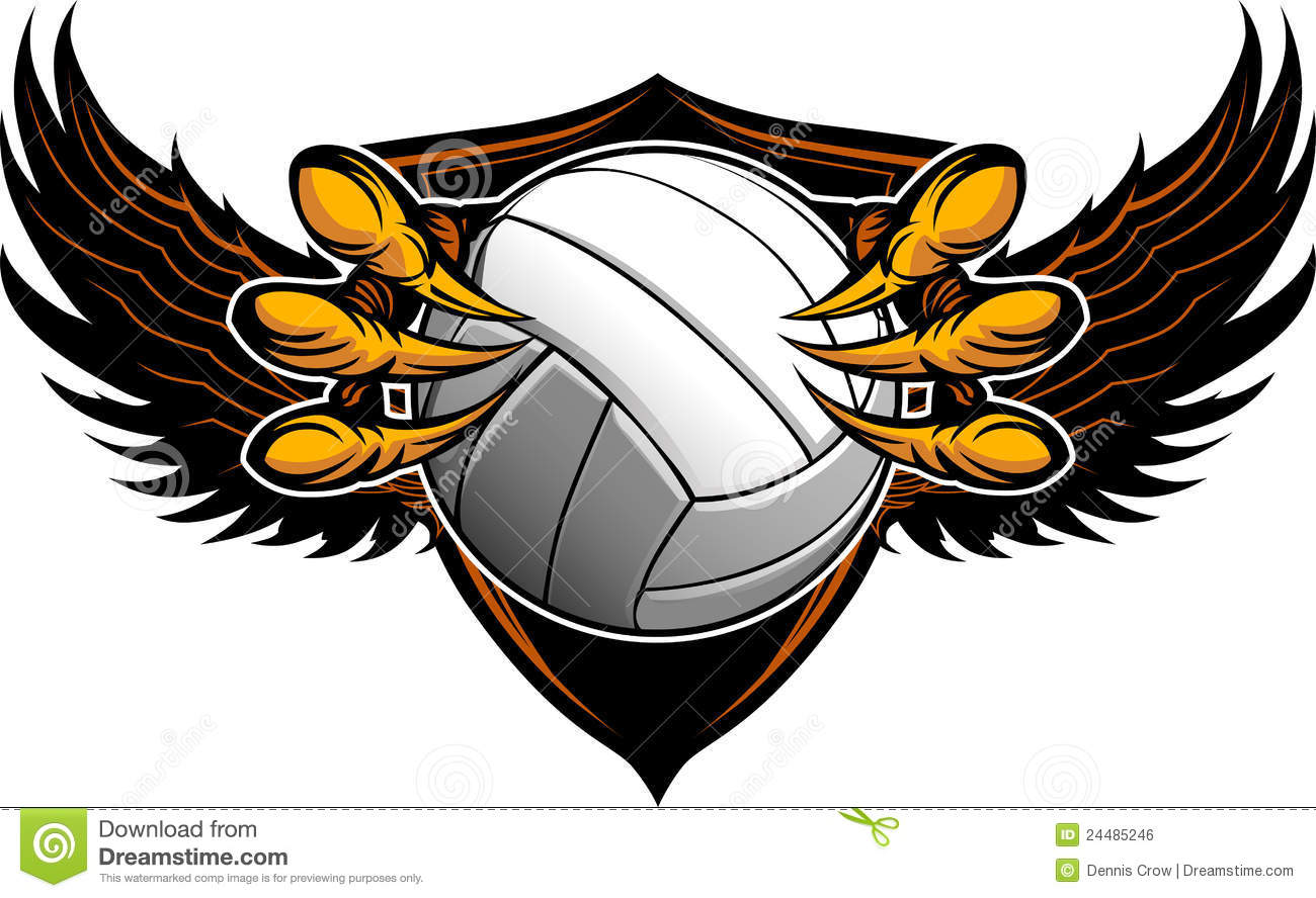1300x888 Eagle Clipart Volleyball