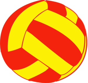 300x282 Red And Yellow Volleyball Clip Art