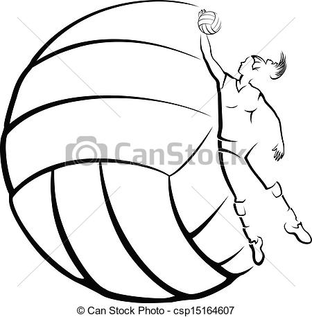 450x458 Volleyball Clip Art