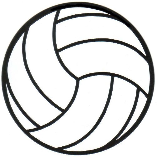 502x503 Volleyball Car Magnet, All Things Volleyballs (Atv)