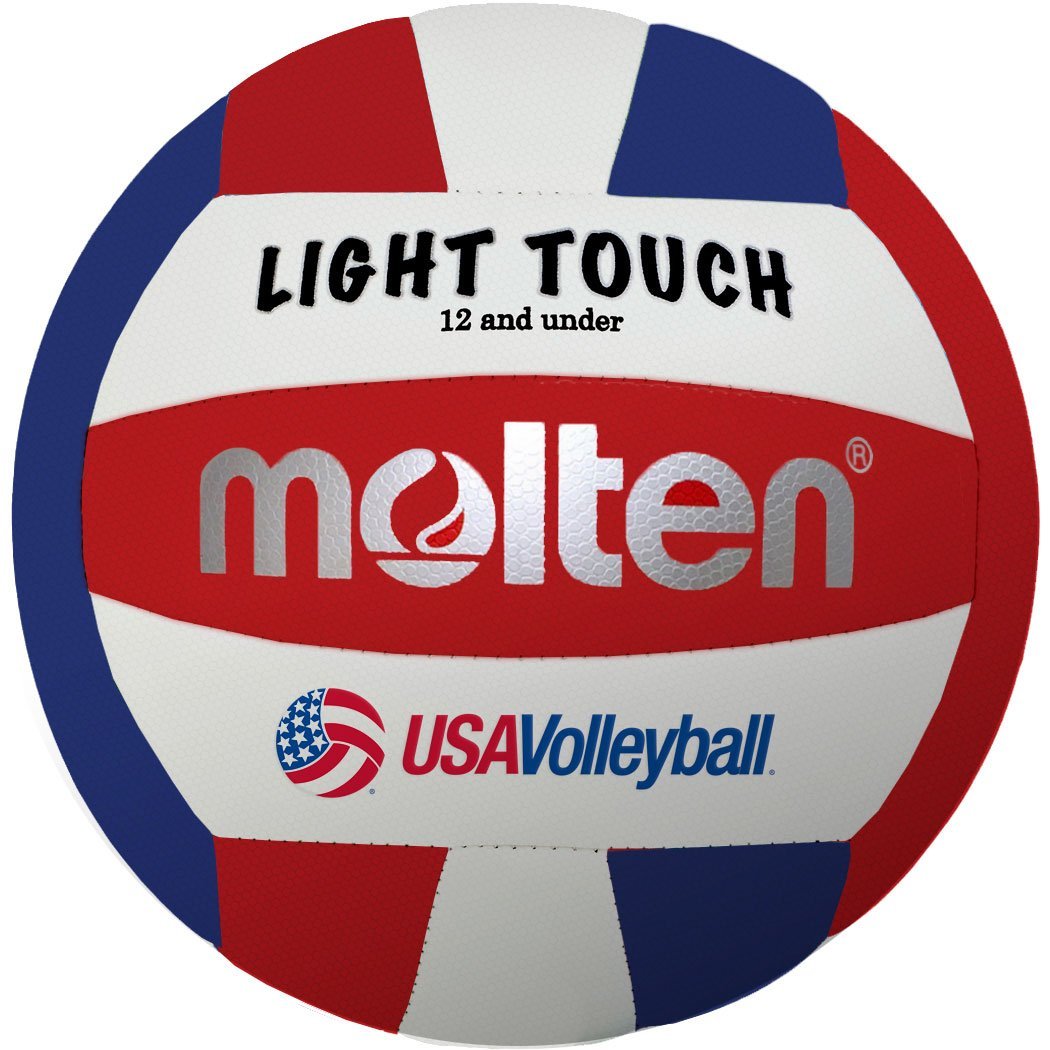 1050x1050 Molten Light Touch Volleyball (Greenluewhite, 12