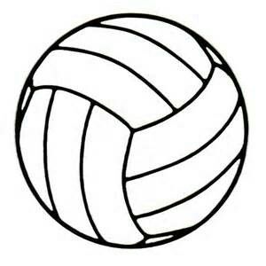 300x300 Volleyball Outline Traceable Drawing Clip Art Ideas
