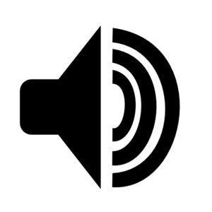 300x300 Black Volume Clip Art