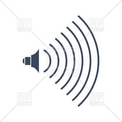 400x400 Volume Music Sign, Audio Icon, Loudspeaker Royalty Free Vector