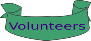 298x135 Volunteer Banner Clip Art