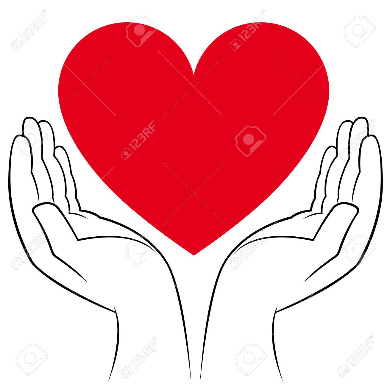 1300x1300 Human Hands Holding A Heart, Medicine And Volunteering Conceptual