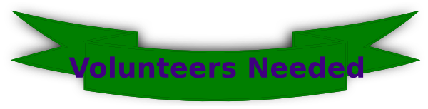 600x153 Volunteers Needed Clip Art