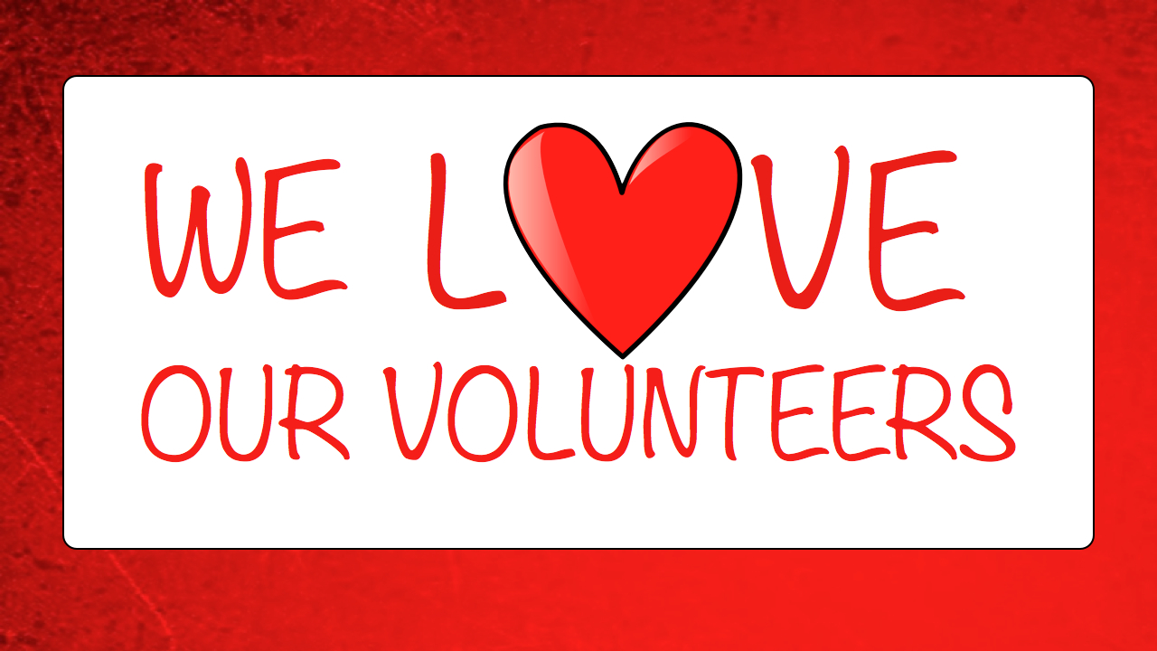 1280x720 We Love Volunteers Clipart