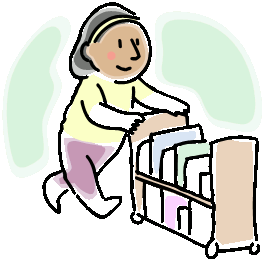 264x261 Library Volunteer Clipart