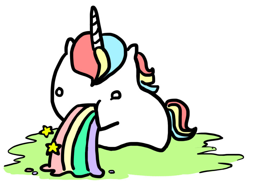 896x595 Unicorn Clipart Vomit Rainbow