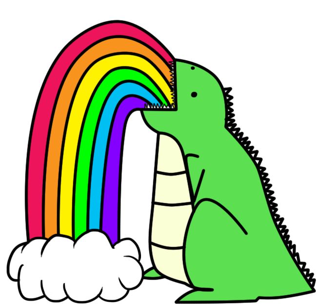 664x628 Unicorn Clipart Vomit Rainbow