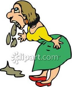 250x300 Woman Vomiting Clipart