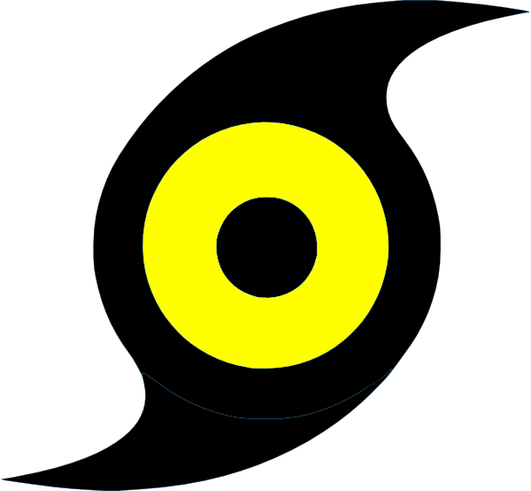600x554 Hurricane Symbol Yellow Clipart