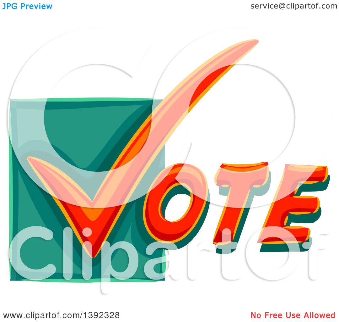 1080x1024 Clipart Of A Check Mark Starting The Word Vote
