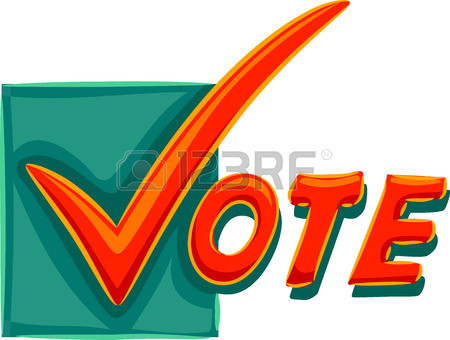 450x340 Typography Illustration Of A Check Mark Spelling The Word Vote