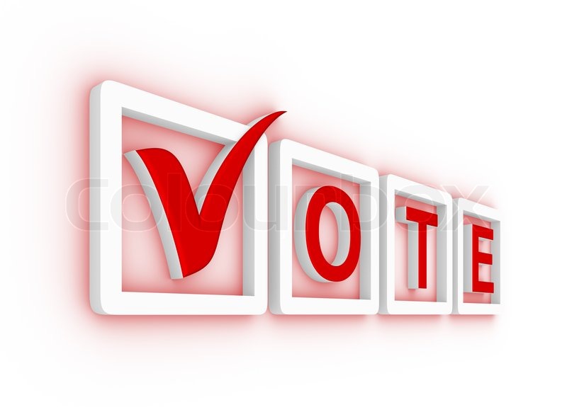 800x575 Vote With Check Mark And Check Boxes Stock Photo Colourbox