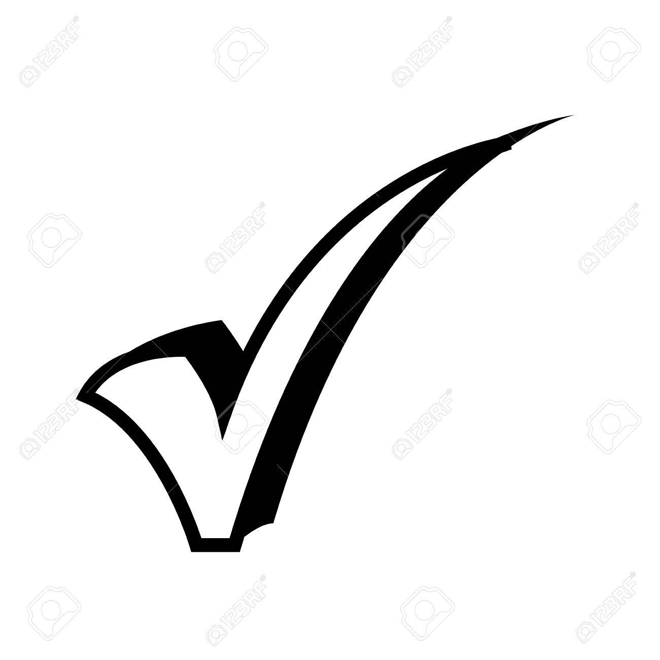 1300x1300 Check Mark Choice Tick Option Accept Vote Vector Illustration