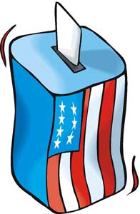 196x300 Polls Open For Early Voting In Georgia Clipart Doodles