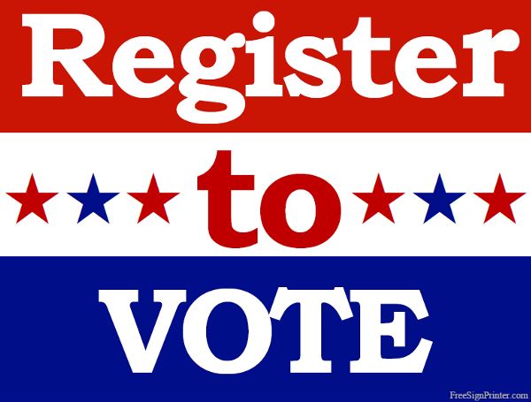 600x455 Register To Vote Clipart