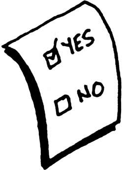 250x344 Vote Yes Clip Art