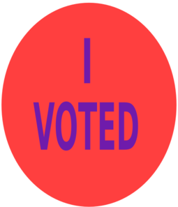 255x297 I Vote Clip Art