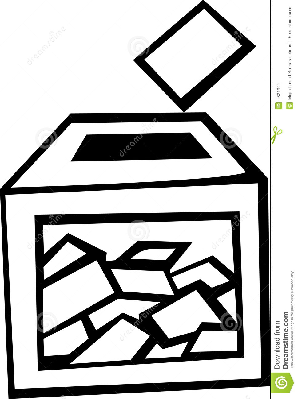 969x1300 Voting Box Clipart