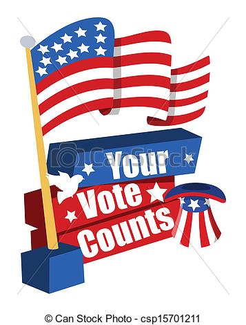 357x470 Vote Banner Clipart