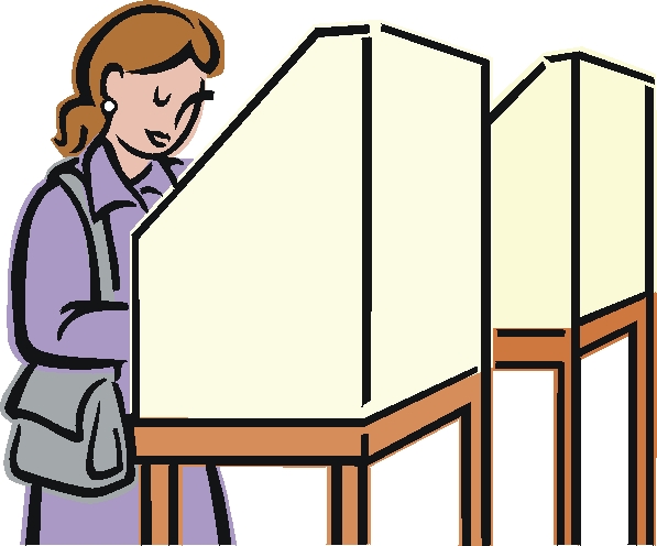597x496 Voting Booth Clip Art