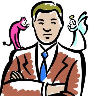 363x393 Character Vs Self Clipart