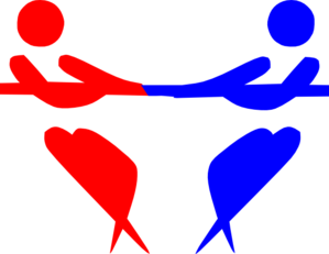 299x231 Left V Right Tug Of War Clip Art