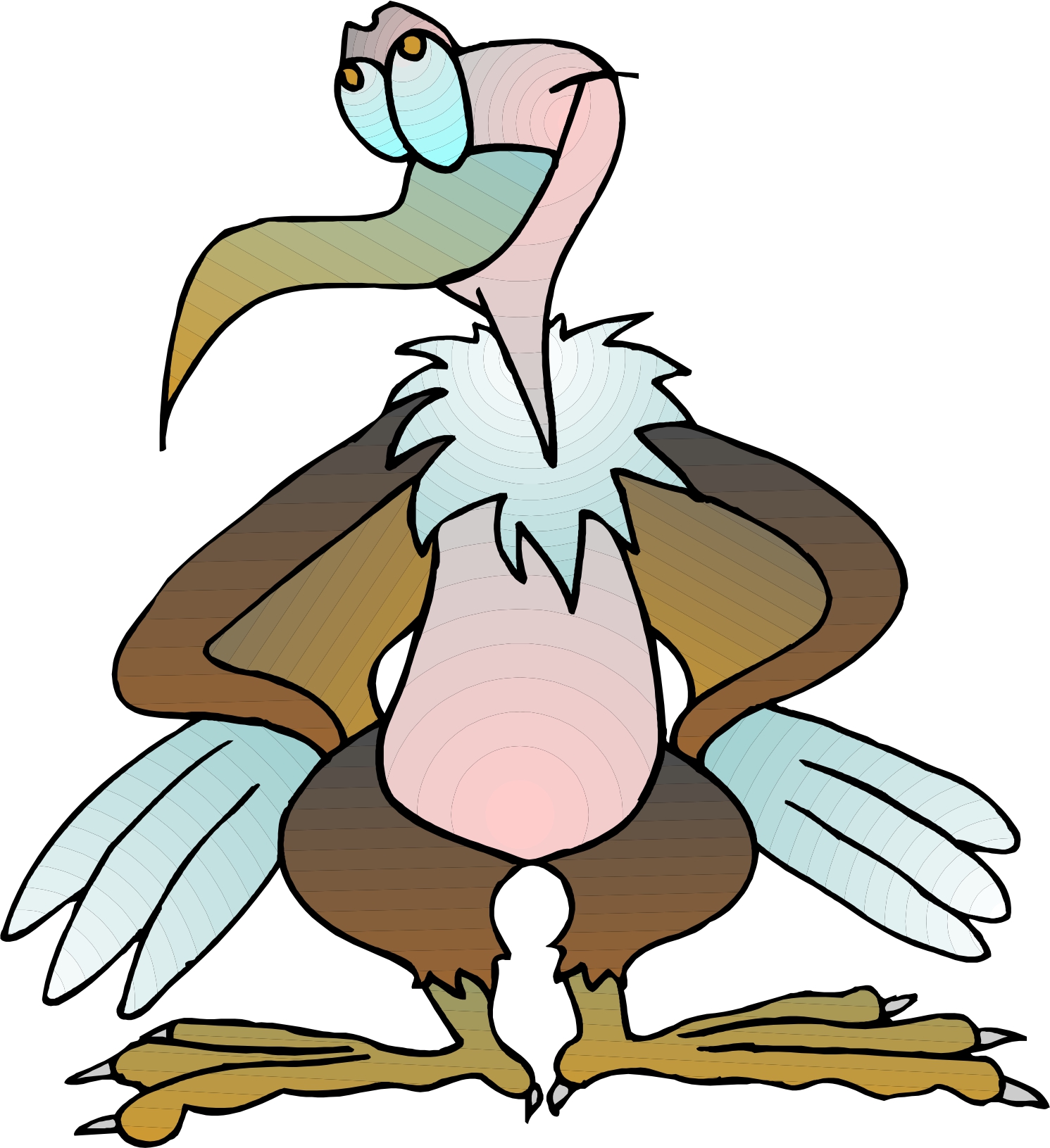 1491x1631 Vulture Clipart