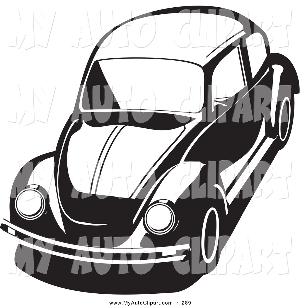 1024x1044 Clip Art Of A Compact Bug Car In Black And White By David Rey