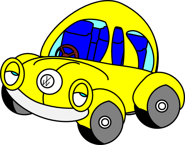 600x472 Sleepy Vw Beetle Clip Art