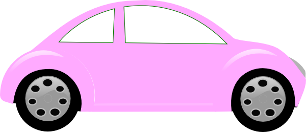 600x258 Baby Pink Car Clip Art